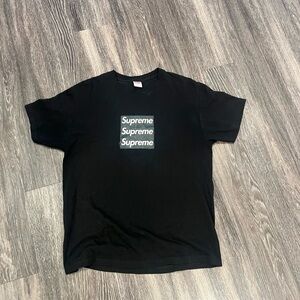 Ass pizza triple box logo tee